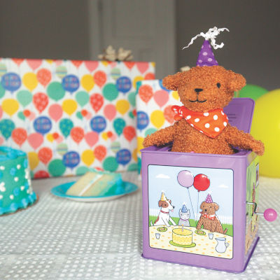 Jack Rabbit Creations Birthday Puppy Jack In The Box Interactive Plush