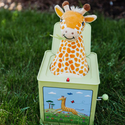 Jack Rabbit Creations Vintage Tin Toy Giraffe Jack In The Box