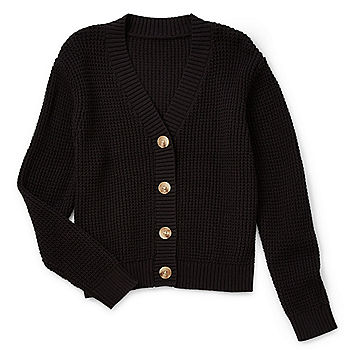 Hemline Black Basic Knitwear Button 8 Pack