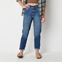 Arizona Womens Highest Rise Mom Jean, 0, Blue