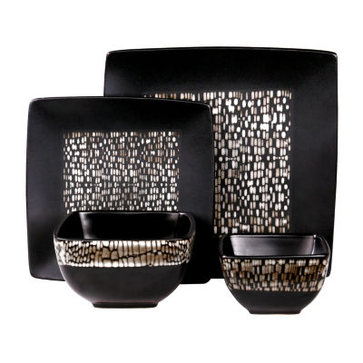 Elama Naina 16-pc. Stoneware Dinnerware Set