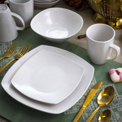 Elama Bishop 16-pc. Porcelain Dinnerware Set