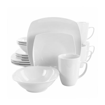 Elama Bishop 16-pc. Porcelain Dinnerware Set