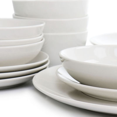Elama Camellia 16-pc. Porcelain Dinnerware Set