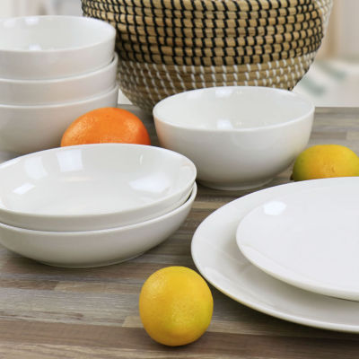 Elama Camellia 16-pc. Porcelain Dinnerware Set