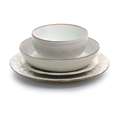 Elama Countess 16-pc. Stoneware Dinnerware Set