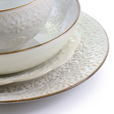 Elama Countess 16-pc. Stoneware Dinnerware Set