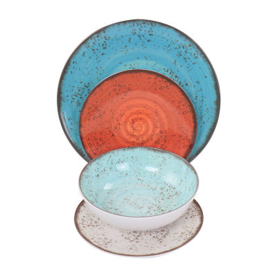 Elama Pryce 12-pc. Melamine Dinnerware Set