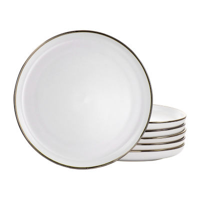 Elama Arthur 6-pc. Stoneware Dinner Plate Set