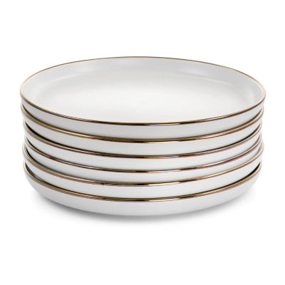 Elama Arthur 6-pc. Stoneware Dinner Plate Set