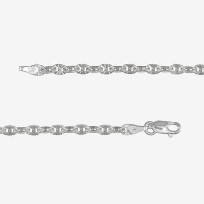 Made in Italy Womens Sterling Silver 20 Inch Link Chain Necklace
