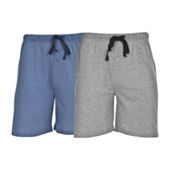 Hanes® 2-pk. Woven Pajama Shorts-JCPenney, Color: Grey Red