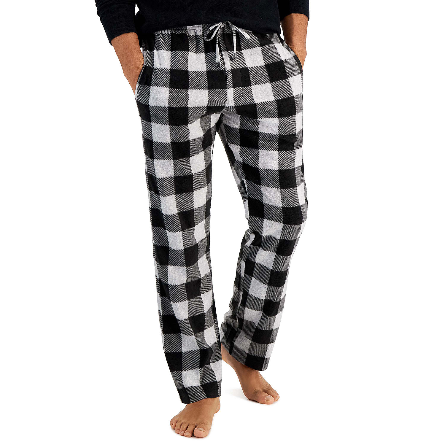 Hanes Mens Big and Tall Pajama Pants, Color: Gray Buffalo Check - JCPenney