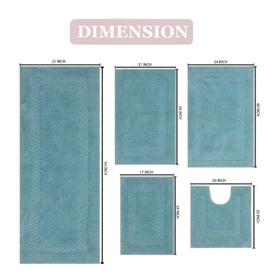 Home Weavers Inc Classy 5-pc. Quick Dry Bath Rug Set