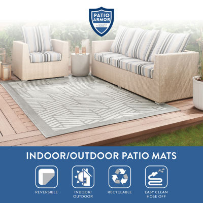 Patio Armor By Surefit Brecken Weather Resistant Outdoor Rectanglular Area Rug