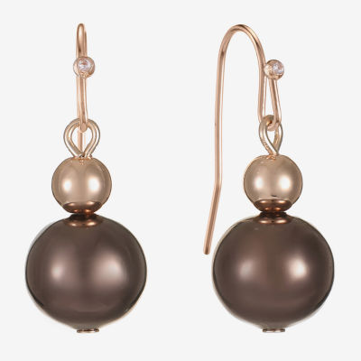 Liz Claiborne Womens Round Drop Earrings