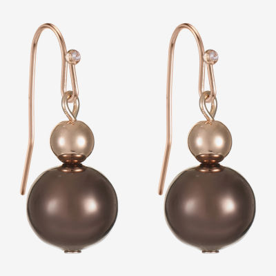 Liz Claiborne Womens Round Drop Earrings