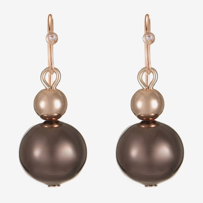 Liz Claiborne Womens Round Drop Earrings