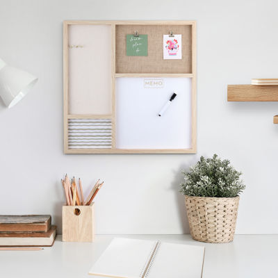 Pink Sky Wall Memo With 2 Push Pins And 2 Memo Clips Dry-Erase Board
