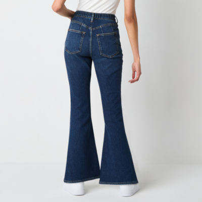 Arizona Juniors Womens High Rise Flare Leg Jean