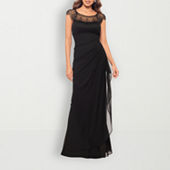 Premier Amour Womens Short Sleeve Evening Gown
