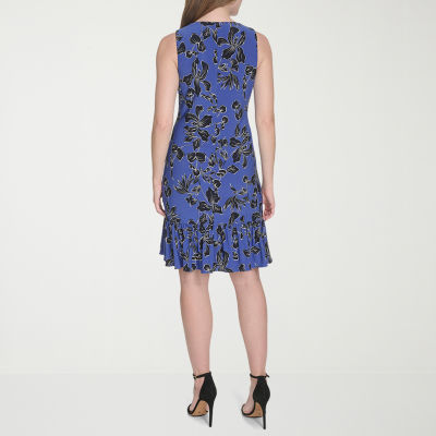 Marc New York Womens Sleeveless Floral Shift Dress