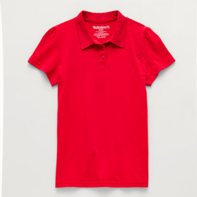 Thereabouts Little & Big Kid Girls Short Sleeve Regular Fit Polo Shirt