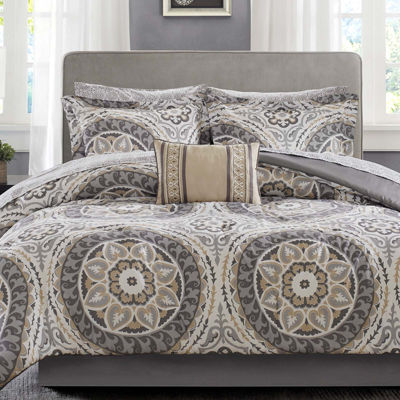 Madison Park Essentials Aurora Comforter Set with Cotton Sheets