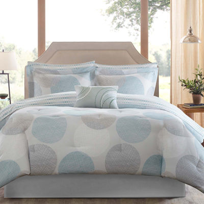 Madison Park Essentials Knowles Comforter Set with Cotton Sheets