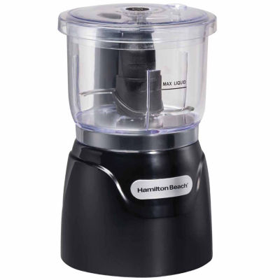 Hamilton Beach® Stack & Press 3 Cups Food Processor, Color Black