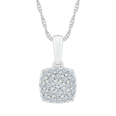 Womens / CT. T.W. Natural White Diamond 10K Gold Pendant Necklace