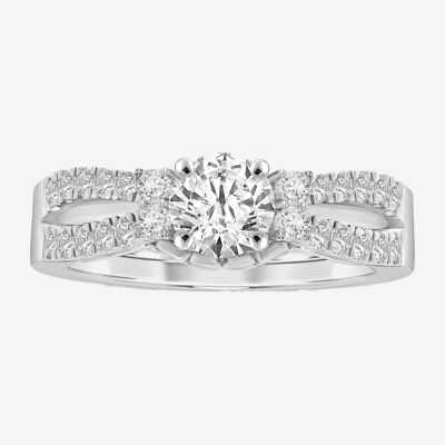 Womens 1/3 CT. T.W. Natural White Diamond 14K Gold Ring Enhancer