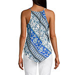 by&by Juniors Womens Sweetheart Neck Sleeveless Tank Top