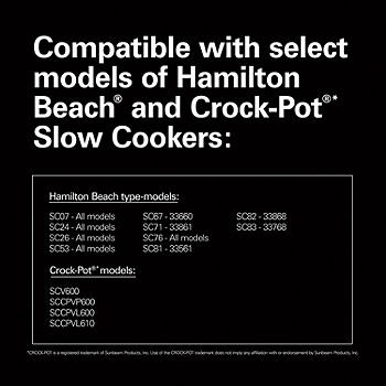 Hamilton Beach 33602 Air Fry Lid for 6 Quart Oval Slow Cookers