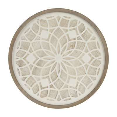 Madison Park Leah Medallion Wood Wood Wall Art