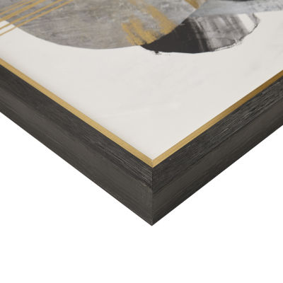 Madison Park Auric Beam Gold Foil Framed Canvas Art