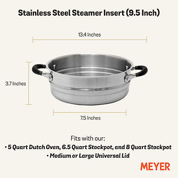 Meyer Accent Series 5qt Stainless Steel Steamer Insert Silver : Target