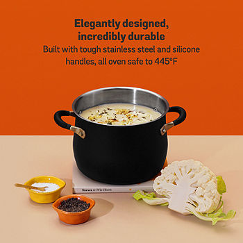 Meyer Accent Collections Stainless Steel 5-qt. Dutch Oven, Color: Matte  Black - JCPenney