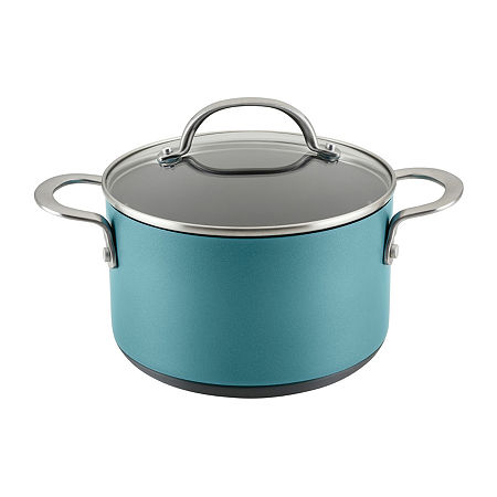 Anolon Achieve Hard Anodized 4-qt. Saucepot With Lid, One Size, Blue