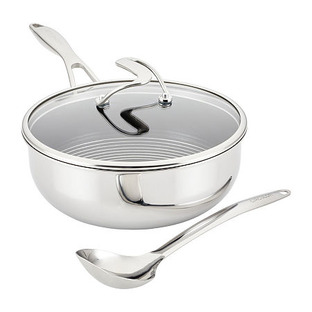 Circulon Steelshield Stainless Steel 3.5-qt. Chef Pan With Lid, One Size, Silver