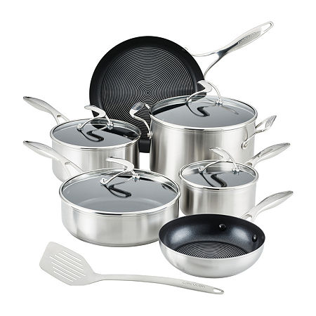 Circulon Steelshield Stainless Steel 11-pc. Cookware Set, One Size, Silver