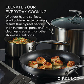 Circulon SteelShield Nonstick Stainless Steel 11-Piece Cookware Set