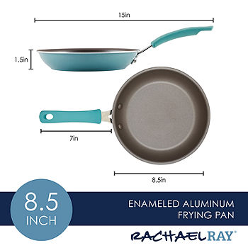 Rachael Ray 10-Piece Nonstick Cookware Set, Aluminum, Agave Blue, Cucina Collection