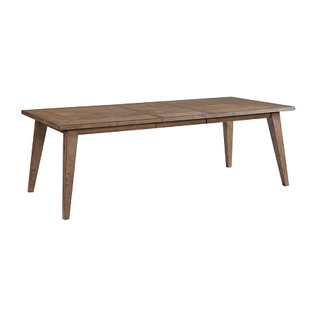 Bimini Rectangular Wood-Top Dining Table, One Size, Brown