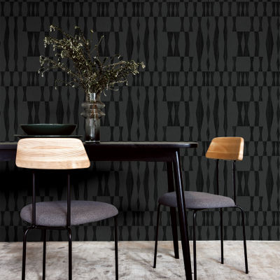 Tempaper Grass Geo Jute Peel & Stick Wallpaper