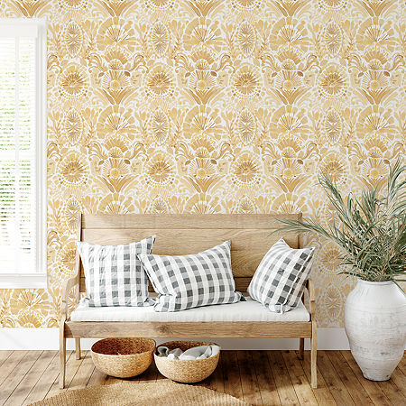 Tempaper Bohemia Peel & Stick Wallpaper, One Size, Yellow