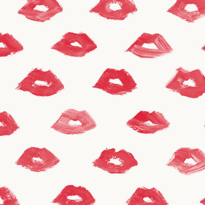 Tempaper Painted Lip Peel & Stick Wallpaper