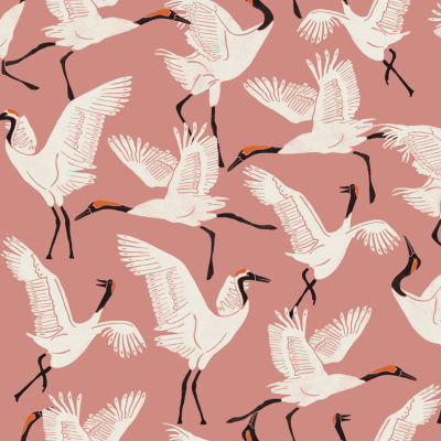 Tempaper Family Of Cranes Peel & Stick Wallpaper