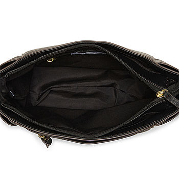 lola black leather crossbody bag