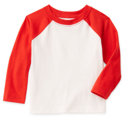 Okie Dokie Baby Boys Crew Neck Long Sleeve T-Shirt